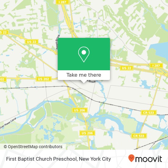 Mapa de First Baptist Church Preschool