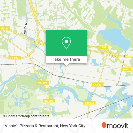 Vinnie's Pizzeria & Restaurant map