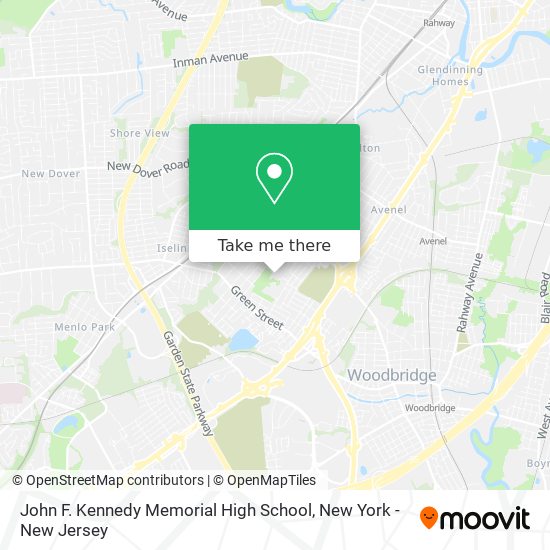 John F. Kennedy Memorial High School map