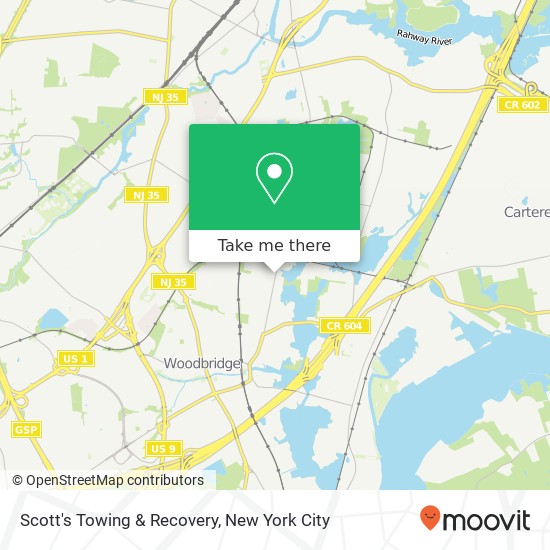 Scott's Towing & Recovery map