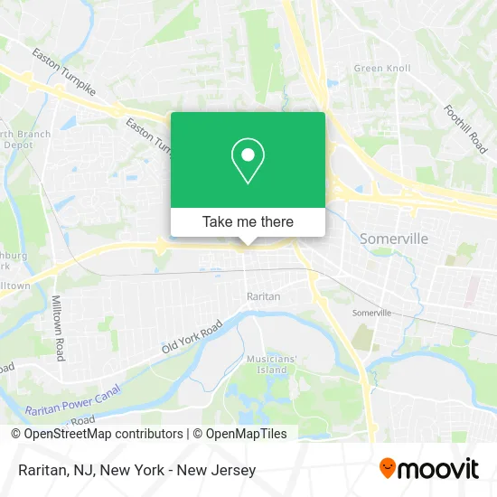 Raritan, NJ map