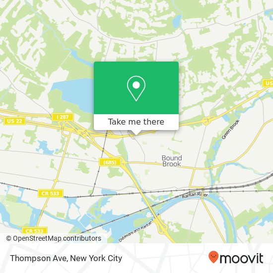 Mapa de Thompson Ave