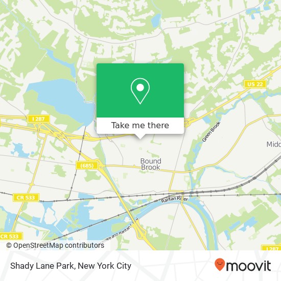 Mapa de Shady Lane Park