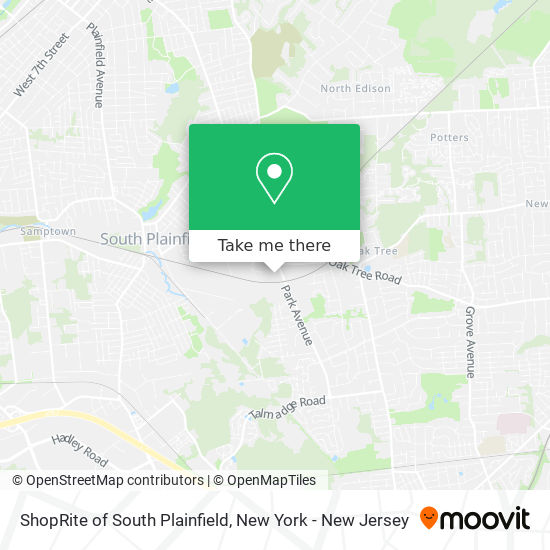 Mapa de ShopRite of South Plainfield