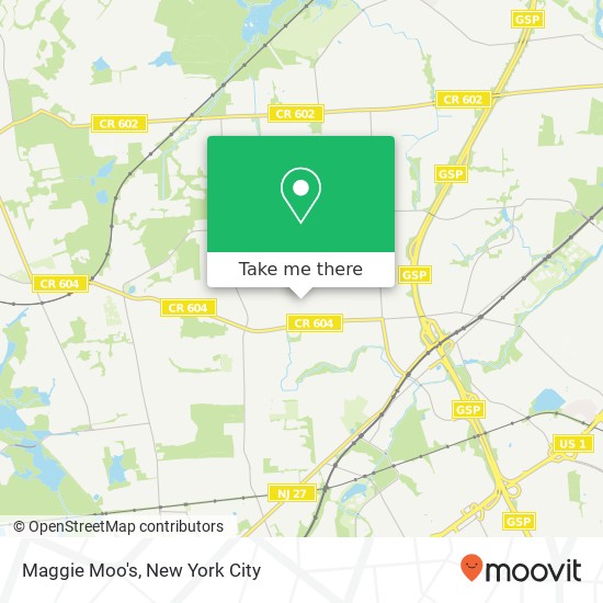 Maggie Moo's map