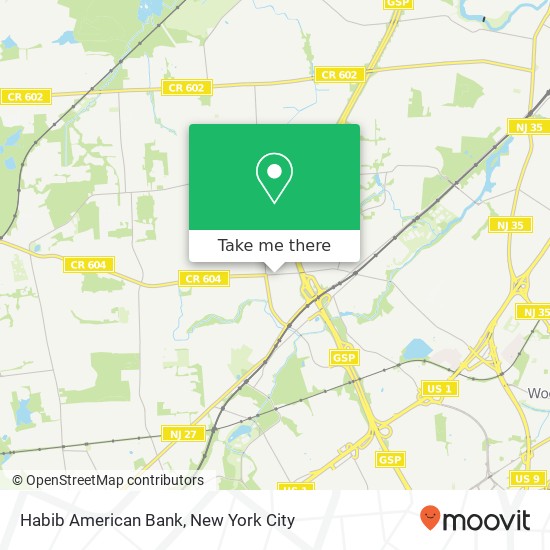 Habib American Bank map