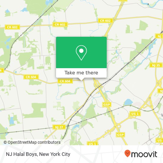 Mapa de NJ Halal Boys