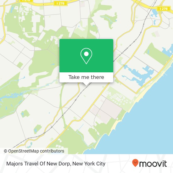 Majors Travel Of New Dorp map