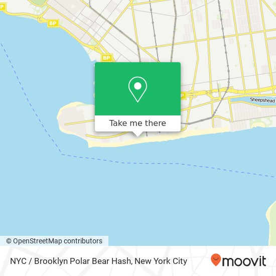 Mapa de NYC / Brooklyn Polar Bear Hash