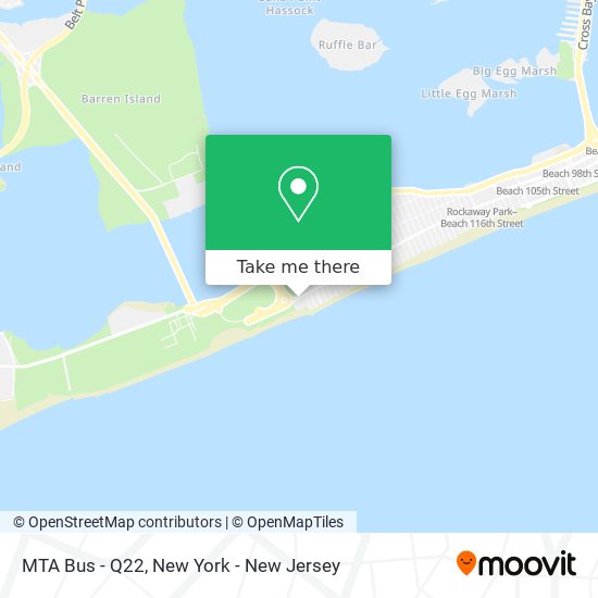 MTA Bus - Q22 map