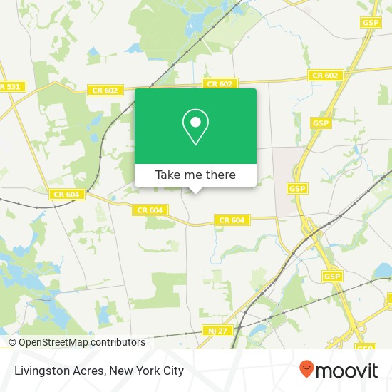 Mapa de Livingston Acres