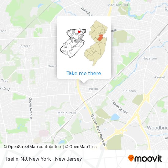 Mapa de Iselin, NJ
