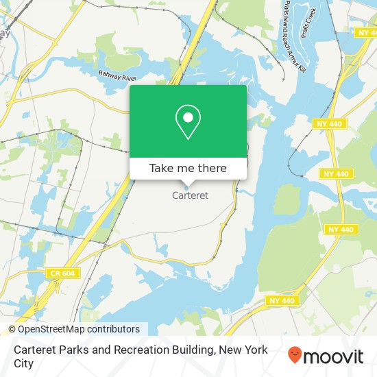 Mapa de Carteret Parks and Recreation Building