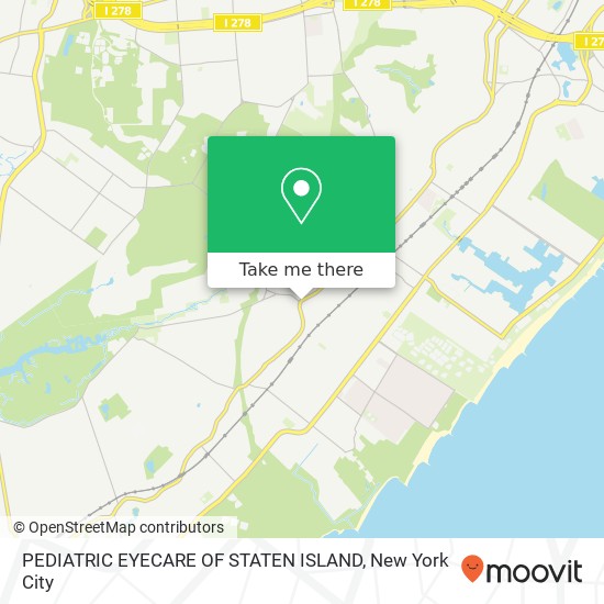 PEDIATRIC EYECARE OF STATEN ISLAND map