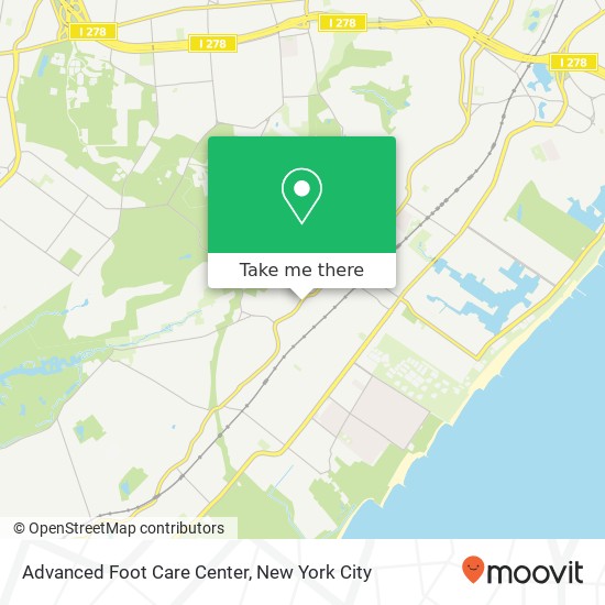 Advanced Foot Care Center map