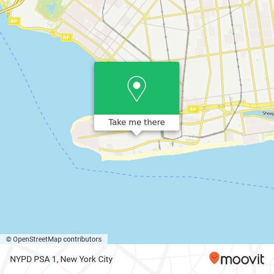 NYPD PSA 1 map
