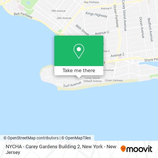 NYCHA - Carey Gardens Building 2 map