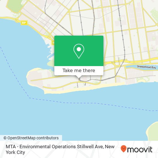 MTA - Environmental Operations Stillwell Ave map