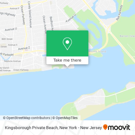 Mapa de Kingsborough Private Beach
