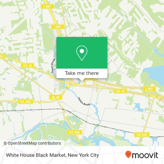 White House Black Market map