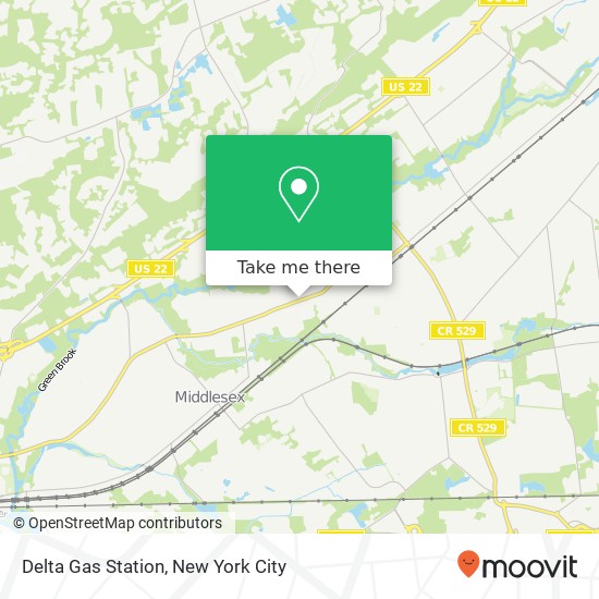 Mapa de Delta Gas Station