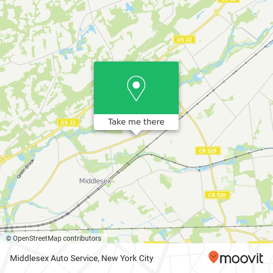 Mapa de Middlesex Auto Service