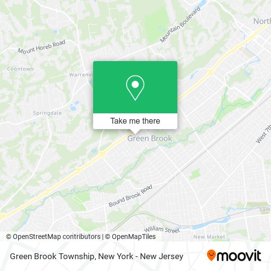 Mapa de Green Brook Township