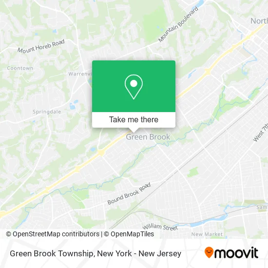 Green Brook Township map