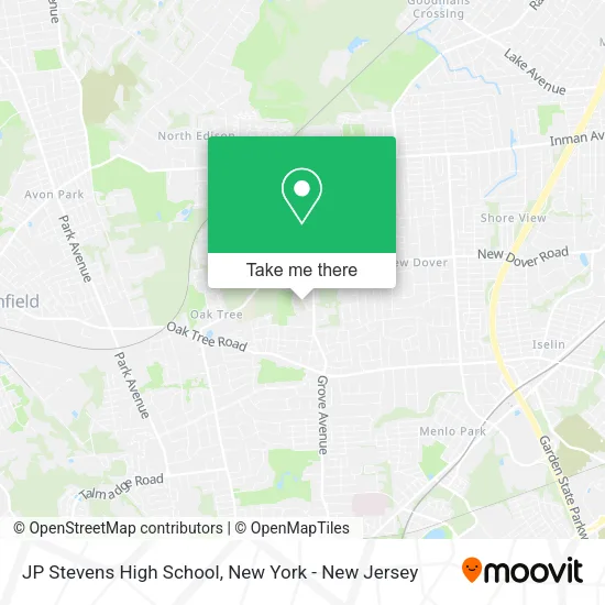 JP Stevens High School map
