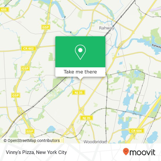 Vinny's Pizza map
