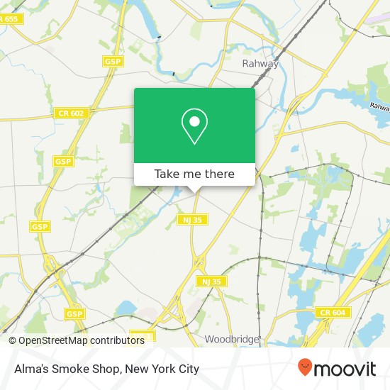 Alma's Smoke Shop map