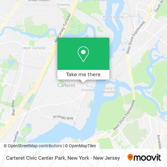 Carteret Civic Center Park map