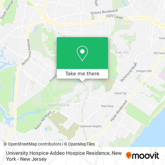 University Hospice-Addeo Hospice Residence map