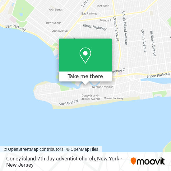 Coney island 7th day adventist church map