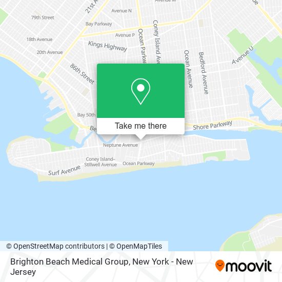 Brighton Beach Medical Group map