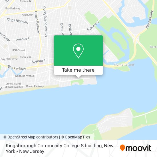 Mapa de Kingsborough Community College S building
