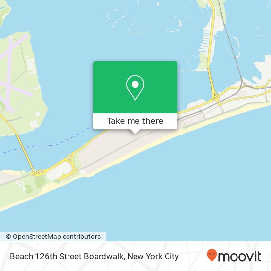 Beach 126th Street Boardwalk map