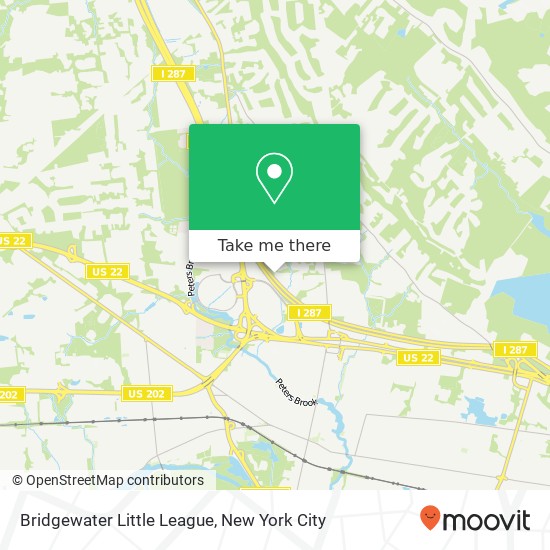 Bridgewater Little League map