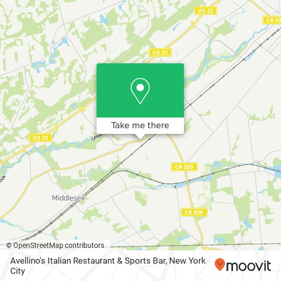 Avellino's Italian Restaurant & Sports Bar map