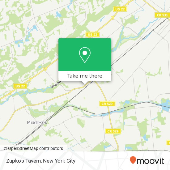 Zupko's Tavern map