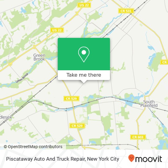 Mapa de Piscataway Auto And Truck Repair