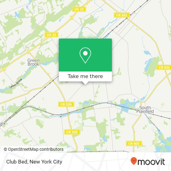 Club Bed map