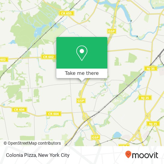 Colonia Pizza map