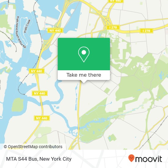 Mapa de MTA S44 Bus