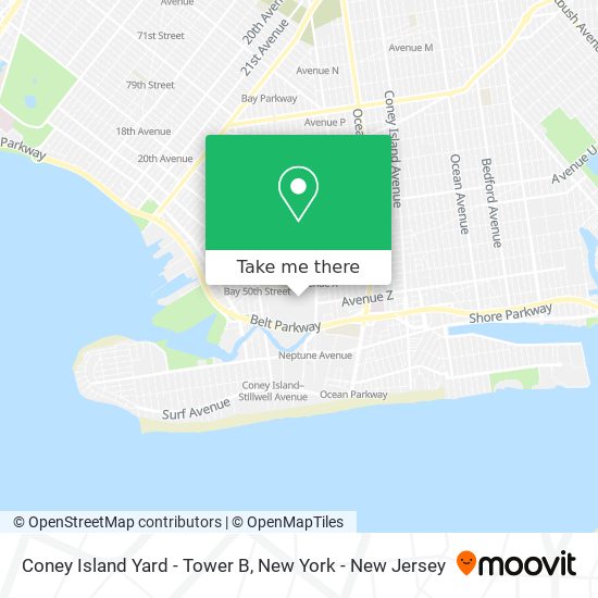Mapa de Coney Island Yard - Tower B