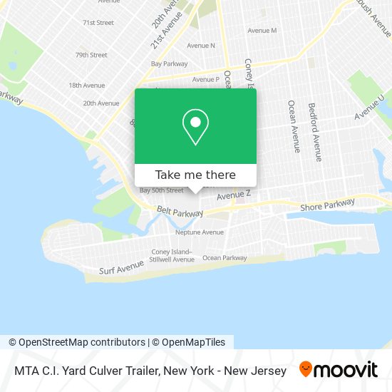 MTA C.I. Yard Culver Trailer map