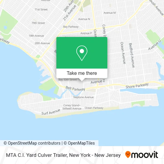 MTA C.I. Yard Culver Trailer map