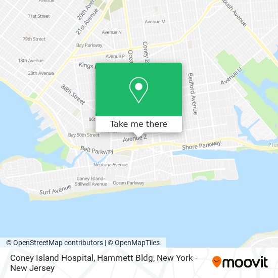 Mapa de Coney Island Hospital, Hammett Bldg