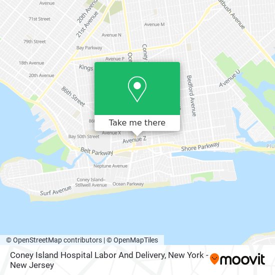 Coney Island Hospital Labor And Delivery map