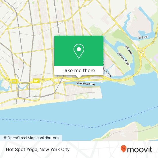Hot Spot Yoga map